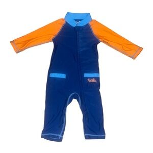 Uvskinz Kids Swim Suit - Blue and Orange